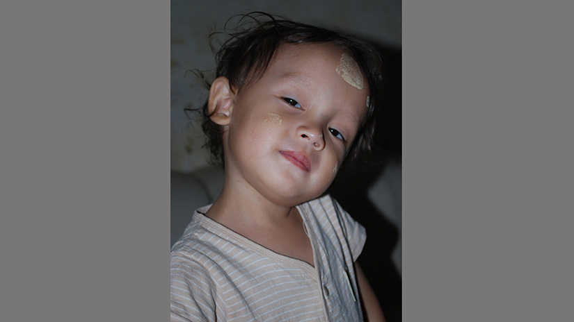 Ye Dyke as a toddler.