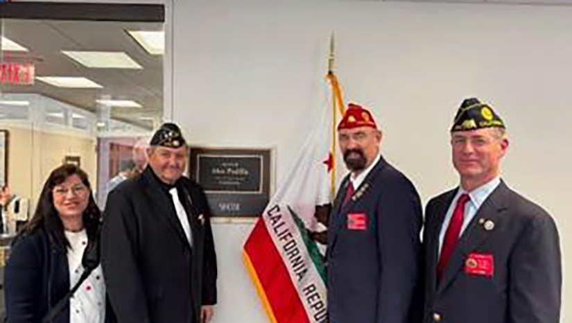 Martha and Jere Romano representing veterans at the Capitol