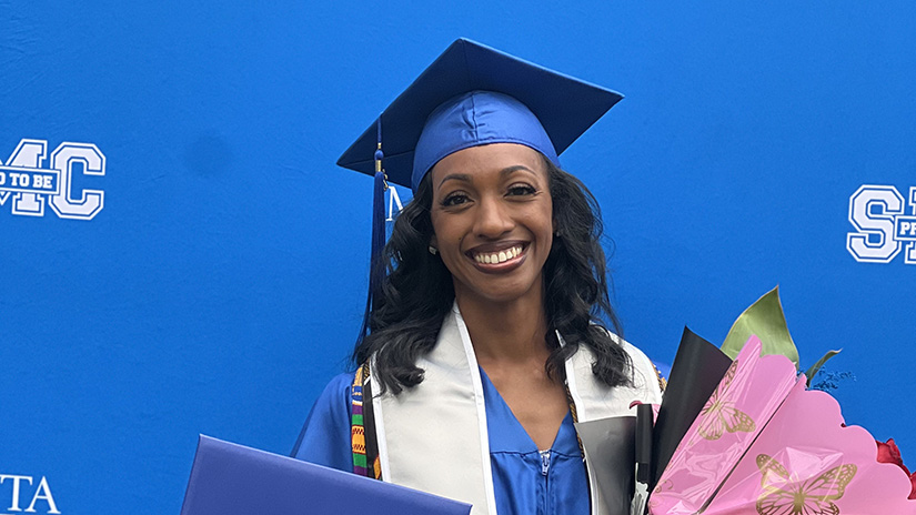 Naomi at SMC graduation