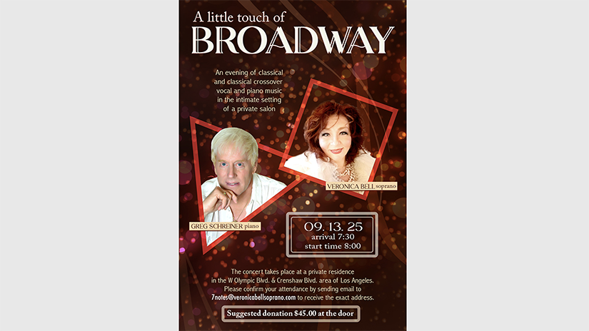 Greg Schreiner and Veronica Bell in concert