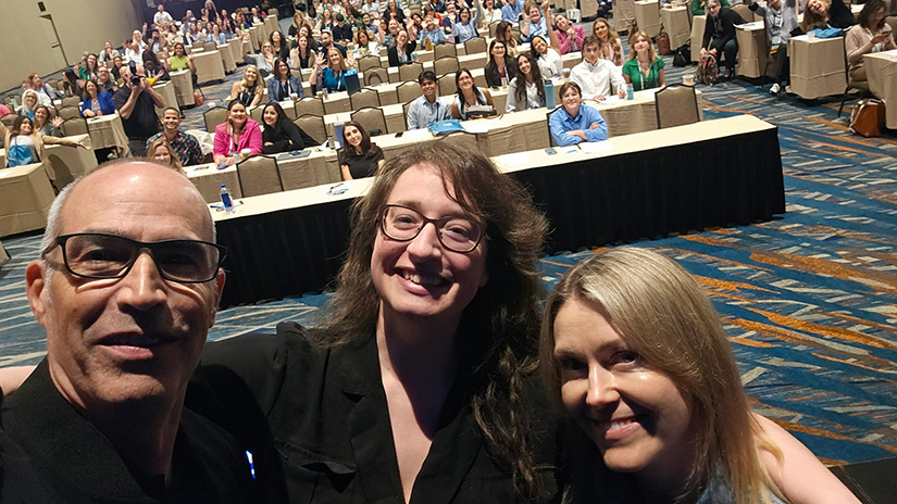 Scott Edwards and Jill Hudson present the keynote at the Florida Public Relations Association annual summit