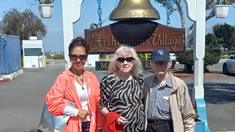 SMC alum Rosa Mac Donald with her parents-in-law