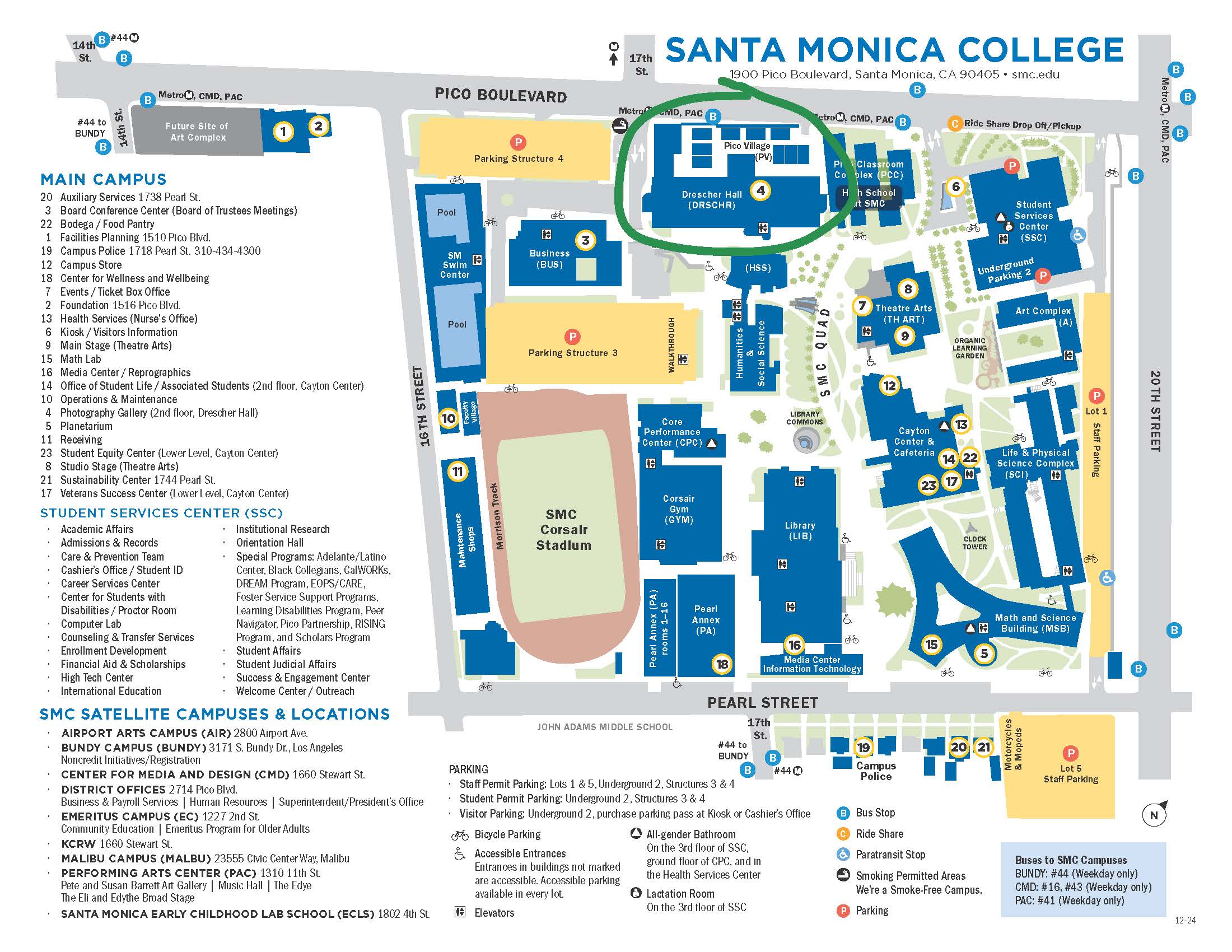 SMC Campus Map