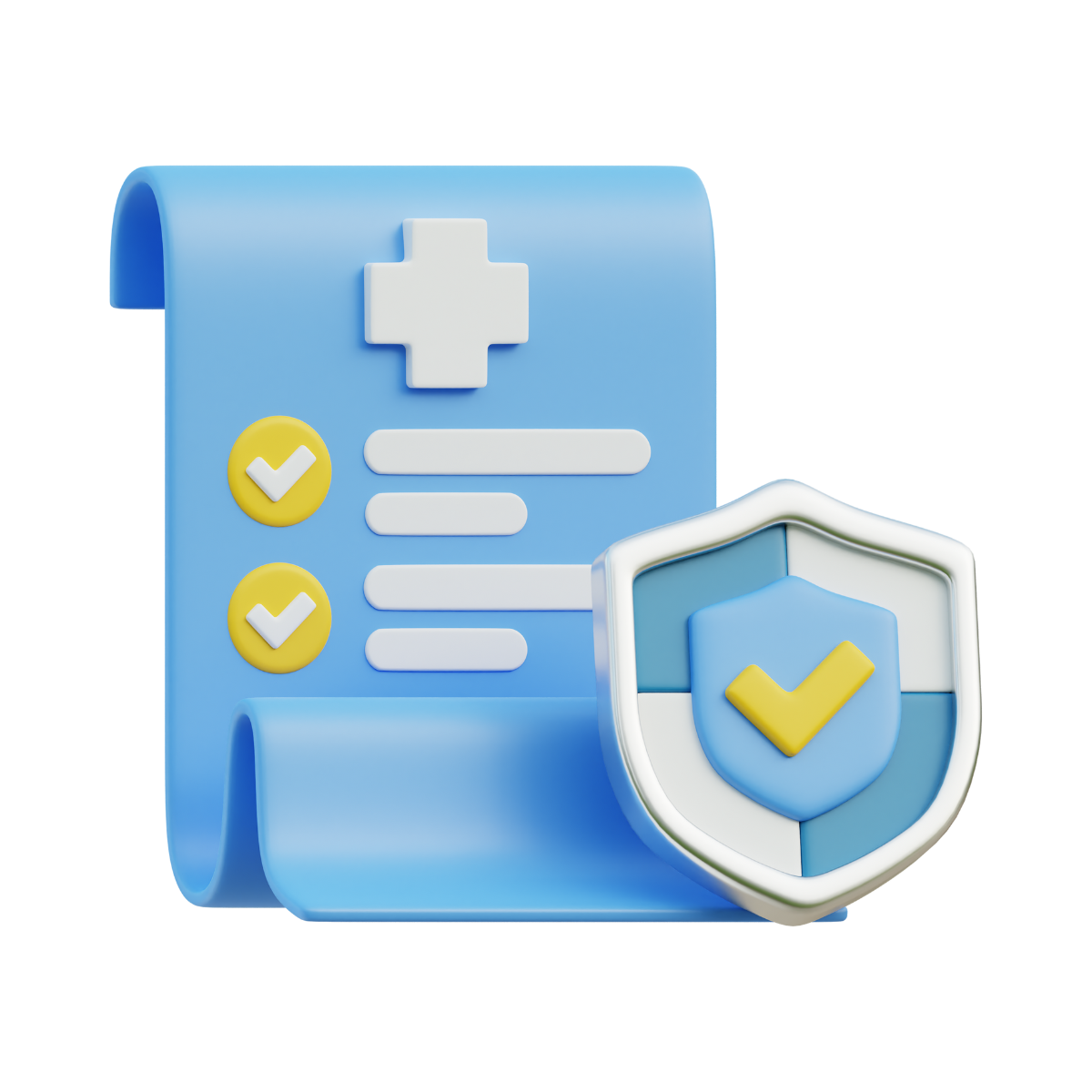 blue paper with white cross on it