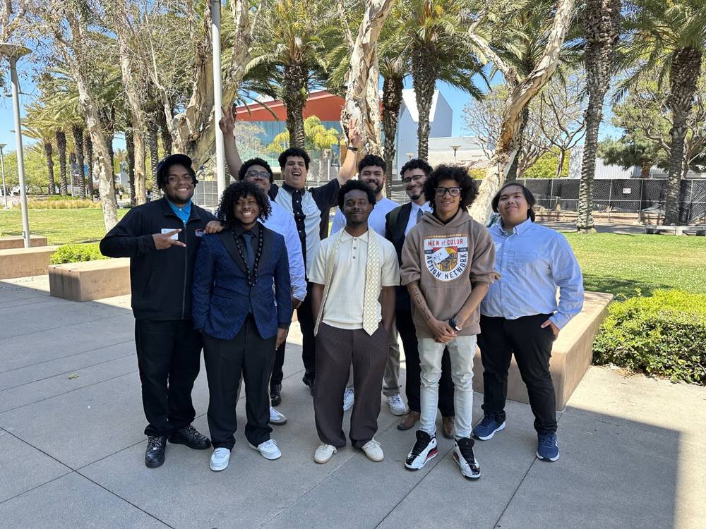 Group of SMC students during 2025 Men of Color Leadership Conference at SMC
